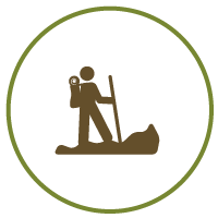 Icon of a guided hike